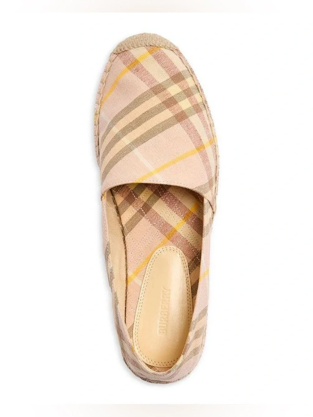 Burberry Women's Mews Check Espadrille Flats